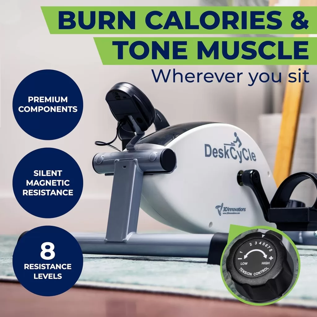 Active and Fit with the DeskCycle Under Desk Bike Pedal Exerciser Active and Fit with the DeskCycle Under Desk Bike Pedal Exerciser