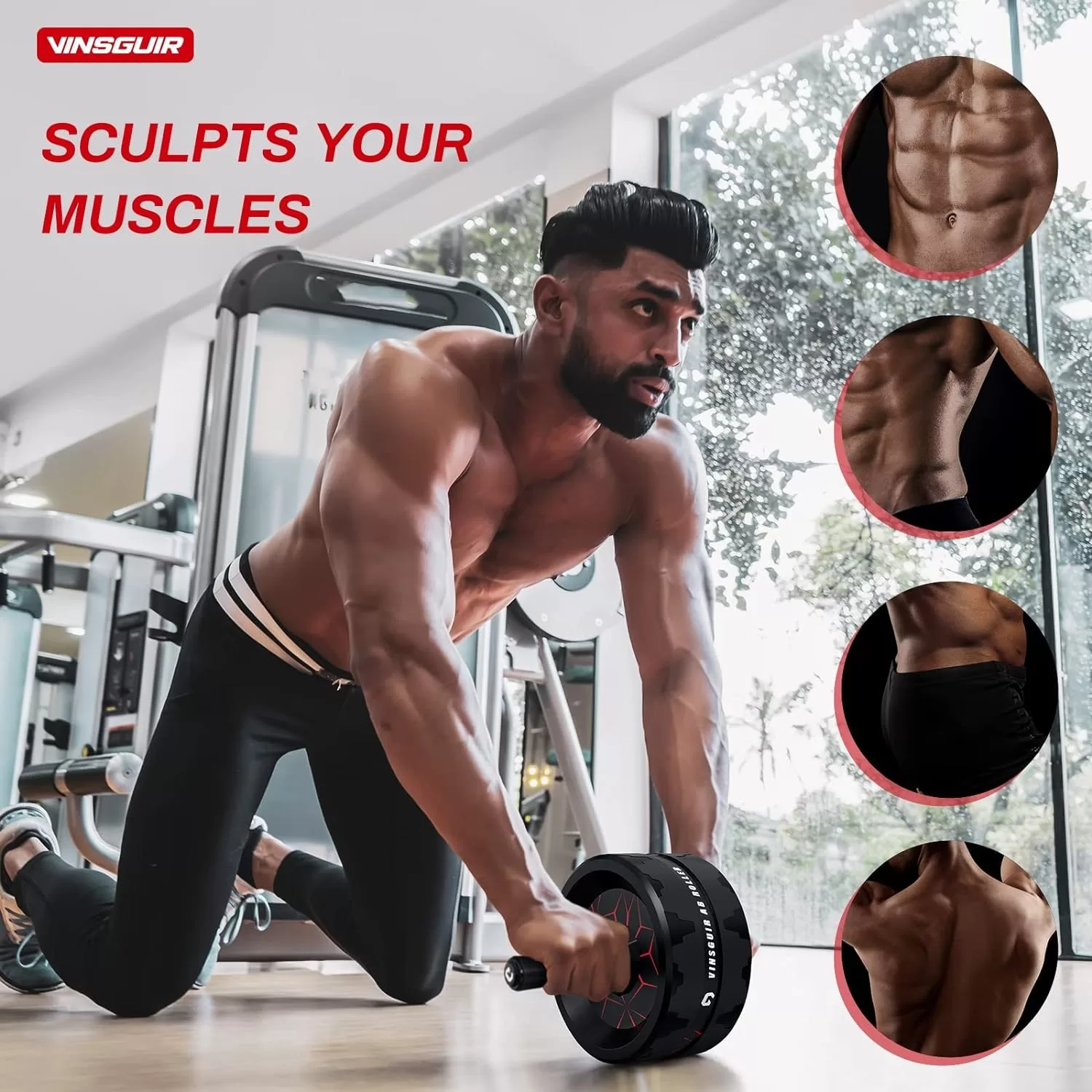 Unlock Core Strength with Vinsguir Ab Roller Wheel